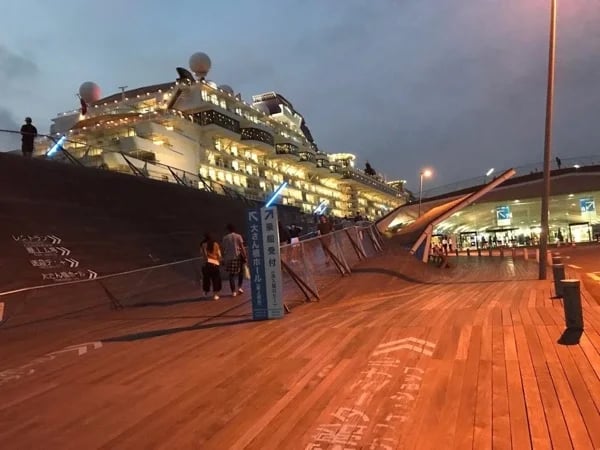 Yokohama with western and Japanese mixed culture port town